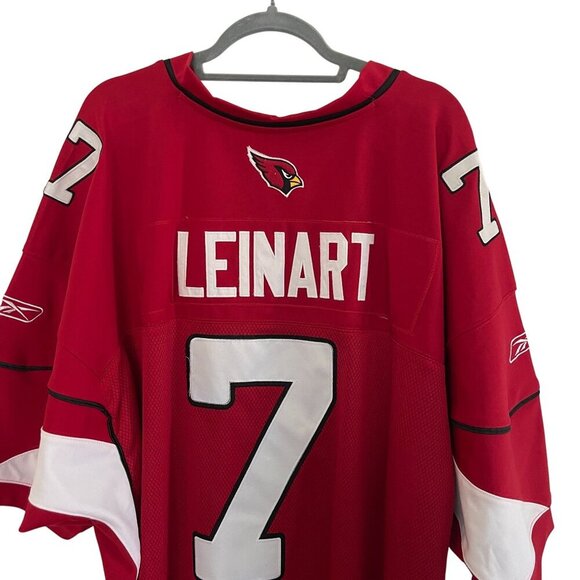 Reebok NFL Cardinals #7 Red Jersey Size 60 3XL Team Apparel On Field Embroidered - Picture 8 of 8